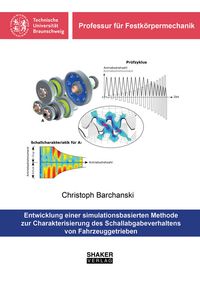 Buch Cover Entwicklung einer simulationsbasierten Methode zur Charakterisierung des Schallabgabeverhaltens von Fahrzeuggetrieben