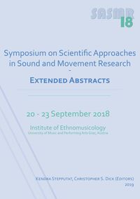 Buch Cover Symposium on Scientific Approaches in Sound and Movement Research 2018