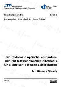 Buch Cover Bidirektionale optische Verbindungen auf Diffusionswellenleiterbasis für elektrisch-optische Leiterplatten