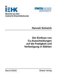 Buch Cover Der Einfluss von Cu-Ausscheidungen auf die Festigkeit und Verfestigung in Stählen