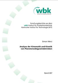 Buch Cover Analyse der Kinematik und Kinetik von Planetenwälzgewindetrieben