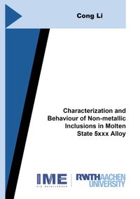 Buch Cover Characterization and Behaviour of Non-metallic Inclusions in Molten State 5xxx Alloy