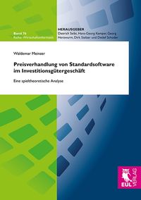Buch Cover Preisverhandlung von Standardsoftware im Investitionsgütergeschäft