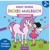 Buch Cover Mein erstes dickes Malbuch ab 2 – Einhörner