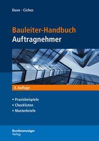Buch Cover Bauleiter-Handbuch Auftragnehmer
