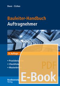 Buch Cover Bauleiter-Handbuch Auftragnehmer