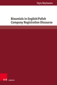 Buch Cover Binomials in English/Polish Company Registration Discourse