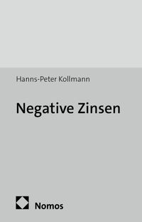 Buch Cover Negative Zinsen