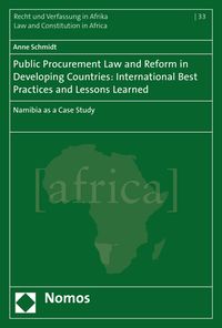 Buch Cover Public Procurement Law and Reform in Developing Countries: International Best Practices and Lessons Learned