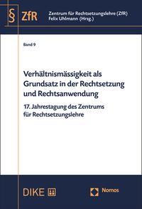 Buch Cover Verhältnismässigkeit als Grundsatz in der Rechtsetzung und Rechtsanwendung