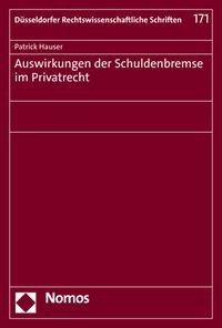 Buch Cover Auswirkungen der Schuldenbremse im Privatrecht