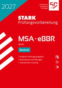 Buch Cover STARK Deutsch - MSA/eBBR 2027 Berlin - Prüfungsvorbereitung