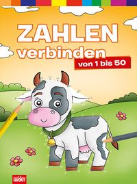 Buch Cover Zahlen verbinden von 1 bis 50