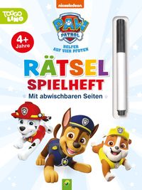 Buch Cover PAW Patrol Rätselspielheft mit Stift und abwischbaren Seiten