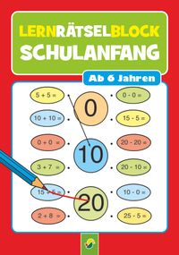 Buch Cover Lernrätselblock Schulanfang | Für Kinder ab 6 Jahren