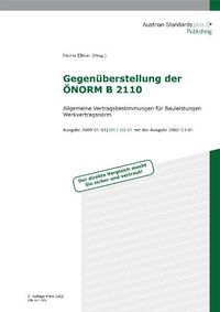 Buch Cover Gegenüberstellung der ÖNORM B 2110