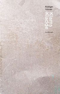 Buch Cover Klams Kladde