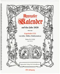 Buch Cover Appenzeller Kalender 2020