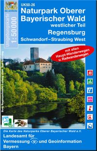 Buch Cover UK50-26 Naturpark Oberer Bayerischer Wald - westlicher Teil