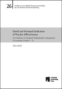 Buch Cover Distal and proximal indicators of teacher effectiveness