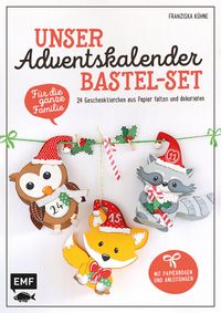 Buch Cover Unser Adventskalender Bastel-Set – Für die ganze Familie: Mit Papierbogen und Anleitungen