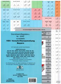 Buch Cover DürckheimRegister® VSV BAYERN Vorschriftensammlung für die Verwaltung in Bayern, BOORBERG VERLAG