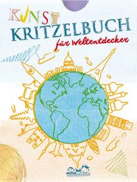 Buch Cover Kunstkritzelbuch für Weltentdecker