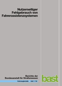 Buch Cover Nutzerseitiger Fehlgebrauch von Fahrerassistenzsystemen