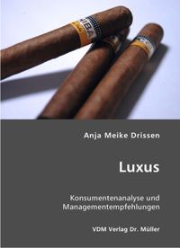Buch Cover Luxus