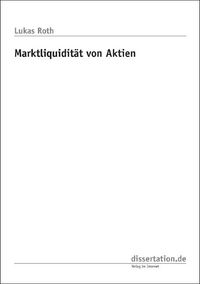 Buch Cover Marktliquidität von Aktien