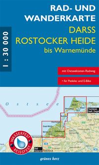 Buch Cover Rad- und Wanderkarte Darß, Rostocker Heide bis Warnemünde