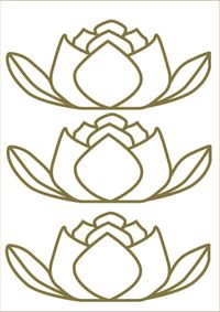 Buch Cover Lotosblüten Aufkleber