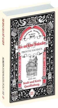 Buch Cover Bau- und Kunstdenkmäler Stadt und Kreis QUEDLINBURG 1922-1923