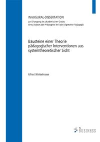 Buch Cover Bausteine einer Theorie pädagogischer Interventionen aus systemtheoretischer Sicht
