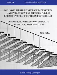 Buch Cover Das Novellierte Genossenschaftsgesetz  - Auswirkungen und Chancen für die Kreditgenossenschaften in Deutschland