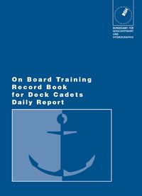 Buch Cover On board training record book for deck cadets