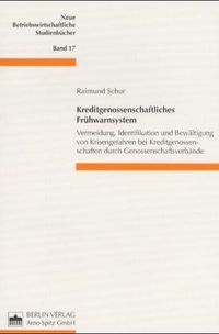 Buch Cover Kreditgenossenschaftliches Frühwarnsystem