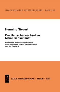 Buch Cover Der Herrscherwechsel im Mamlukensultanat