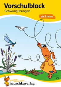 Buch Cover Vorschulblock ab 5 Jahre für Junge und Mädchen - Schwungübungen