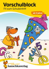 Buch Cover Vorschulblock ab 5 Jahre für Junge und Mädchen - Fit zum Schuleintritt