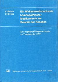 Buch Cover Ein Wirksamkeitsnachweis homöopathischer Medikamente am Beispiel der Nosoden