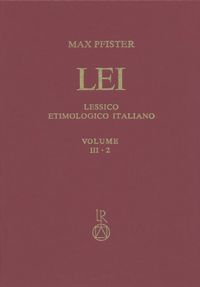 Buch Cover Lessico Etimologico Italiano. Band 3 (III.2)