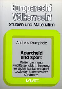 Buch Cover Apartheid und Sport