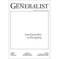 Buch Cover Generalist - Magazin für Architektur