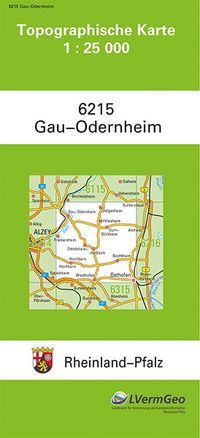 Buch Cover TK25 6215 Gau-Odernheim