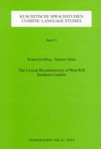 Buch Cover The Lexical Reconstruction of West-Rift Southern Cushitic