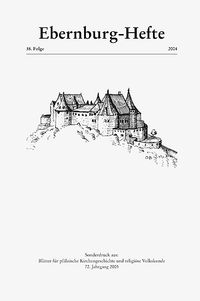 Buch Cover Ebernburg-Hefte / Ebernburg-Hefte