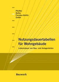Buch Cover Nutzungsdauertabellen für Wohngebäude