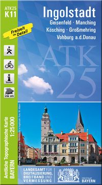 Buch Cover ATK25-K11 Ingolstadt (Amtliche Topographische Karte 1:25000)