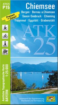 Buch Cover ATK25-P15 Chiemsee (Amtliche Topographische Karte 1:25000)